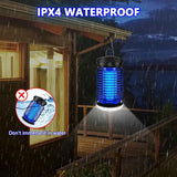 Bug Zapper Outdoor, Mosquito Zapper with LED Light, Fly Zapper Outdoor Indoor, Insect Zapper Electric Fly Traps, Plug in Mosquito Killer for Patio Yard