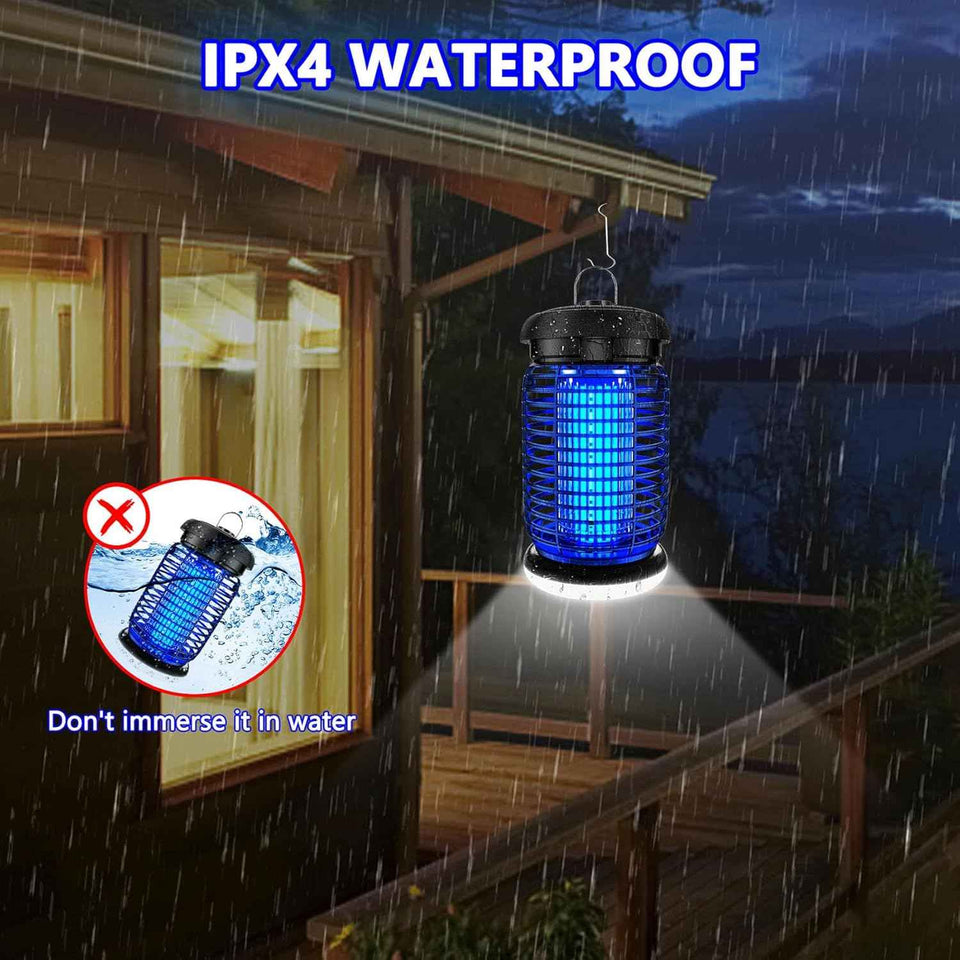 luojibie 2 in 1 outdoor bug zapper with led light mosquito killer