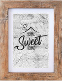 Califortree 5x7 rustic brown picture frame with shatterproof plexiglass and horizontal/vertical display