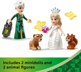 LEGO Wicked Glinda's Wedding Day building toy for kids, ages 8+, 75688, with 2 Minidolls and poseable butterflies