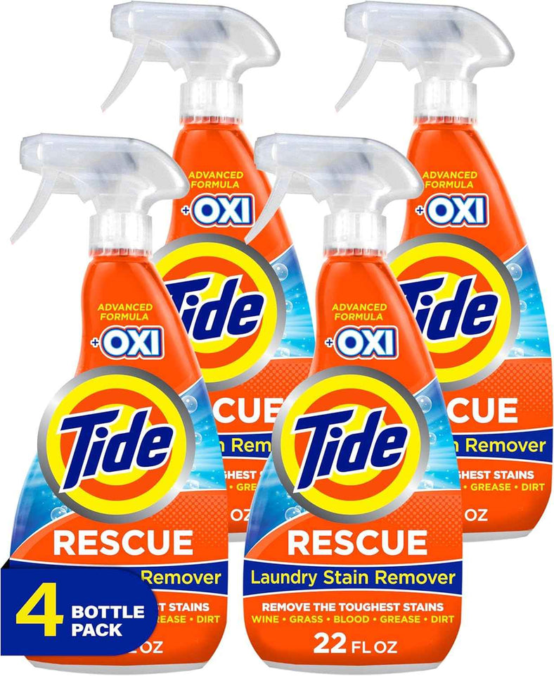 Tide Laundry Stain Remover Spray with Oxi, Travel Stain Remover for Clothes, Carpet, Upholstery, Pet Bedding, Stain Treater Spray for Tough Stains from Wine, Coffee, Grease, 3 Oz (Pack of 3)