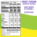 Fruit by the Foot 10.2 oz variety pack box with 16 gluten-free, vitamin C, individually wrapped pouches