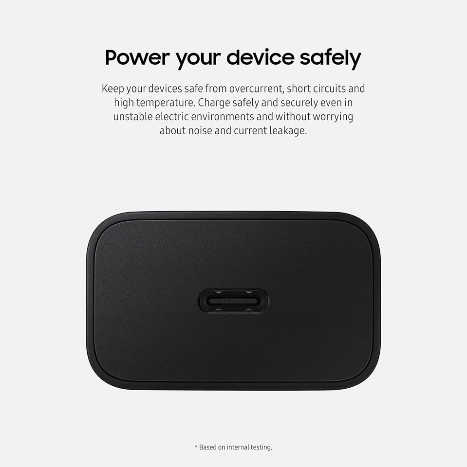Samsung 15W Wall Charger Type C Only (Cable not Included), Black