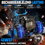 BainGesk waterproof 1:16 2.4GHz 4WD all-terrain RC car with 2 rechargeable batteries for kids