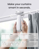 SwitchBot 2025 Automatic Curtain Opener 3 Rod-Bluetooth Remote Control, WiFi&Smartphone Control, Upgraded High-Performance, Add Hub to Work with Alexa, Google Home, HomeKit