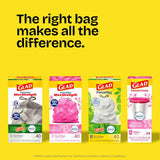 Glad ForceFlex Tall Kitchen Drawstring Trash Bags, 13 Gal, Gain Lavender, 80 Ct (Package May Vary)