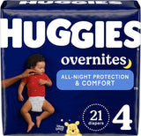 Huggies Overnites Size 5 Overnight Diapers, 50 Ct, 27+ lbs, Disney Designs