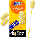 Swiffer Heavy Duty 3 ft Extendable Handle Duster Starter Kit with 3 Refills and Lock Dust