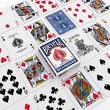 Bicycle Standard Playing Cards, Standard Poker Size Deck of Cards, Red & Blue (2 Pack), Classic Cards for Poker, Blackjack, Family Game Night & Card Games, Fun for All Ages