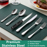 49-Piece Stainless Steel Silverware Set with Cutlery Organizer, Service for 8 with Steak Knives and Kitchen Utensils