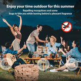 Kickoutor Mosquito Repellent Outdoor Patio 120 PCS Citronella Oil Mosquito Incense Sticks Natural Organic