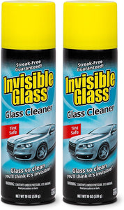 Invisible Glass 91164-2PK Premium Aerosol Glass Cleaner Spray for Car Windshields and Windows, Automotive and Home Window Cleaner, Streak-Free, Ammonia-Free, Tint-Safe – 19 oz (Pack of 2)