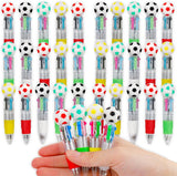 cZWZ 20Pcs Mini Multicolor Pens 4-in-1 Cute Ballpoint Pens for Kids Birthday Party Favors Gifts Teacher Supplies