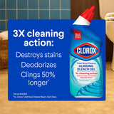 Clorox Toilet Bowl Cleaner Clinging Bleach Gel with Ocean Mist Scent