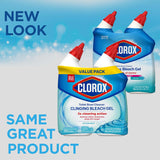 Clorox Toilet Bowl Cleaner Clinging Bleach Gel with Ocean Mist Scent - 6 inches x 6 inches - 1 pound - Bleach Gel