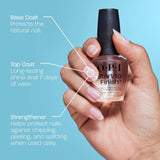 OPI Nail Lacquer Base Coat | Clear, Chip-Resistant, Protects & Prevents Discoloration - Cart Shape