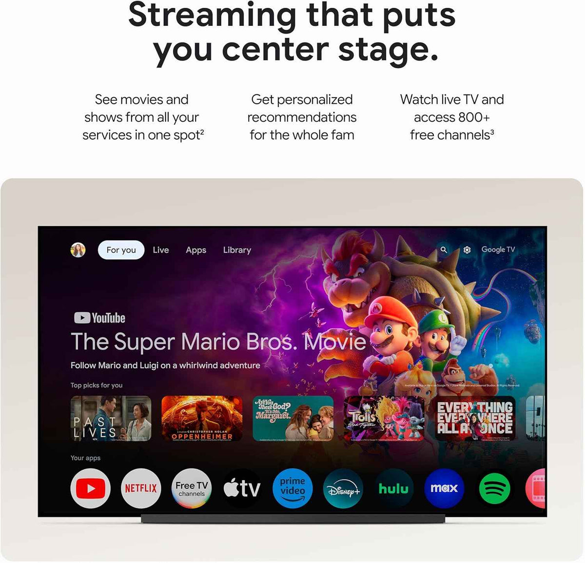 Google TV Streamer 4K - Fast Streaming Entertainment on Your TV with Voice Search Remote - Watch Movies, Shows, Live TV, and Netflix in 4K HDR - Smart Home Control - 32 GB of Storage - Porcelain
