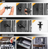 GOOACC 240PCS Bumper Retainer Clips Car Plastic Rivets Fasteners Push Retainer Kit 12 Popular Sizes Auto Push Pin Rivets Set -Door Trim Panel Fender Clips for GM Ford Toyota Honda Chrysler