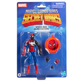 Marvel Legends Series Secret Wars Spider-Man (Alien Costume), Retro Comics Collectible 6 Inch Action Figure with Lenticular Shield