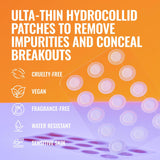 Good Molecules Pimple Patches for Face, 60 Pack – Ultra-Thin Hydrocolloid Acne & Zit Patches, Invisible Under Makeup, Clinically Tested Acne Spot Treatment