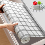 Beautysaid Shelf and Drawer Liner for Kitchen Cabinet, Non Adhesive Non Slip Shelf Paper Waterproof Washable Thickened for Dresser Pantry Shelve Bathroom Protector Liner(White,12 in x 10 FT)