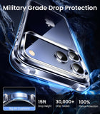Mkeke for iPhone 17 Pro Max Case Clear, [Not Yellowing] [Military-Grade Drop Protection] Protective Clear for Apple 17 Pro Max Case with Shockproof Bumper 2025