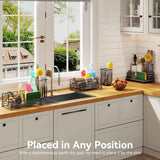 Kitchen Sink Caddy with Instant Drying Stone and Dish Sponge Holder