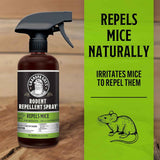 grandpa gus's rodent repellent spray, 16 fl oz, peppermint & cinnamon oil, natural pest control, mouse & rat prevention
