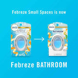 Febreze Bathroom Air Freshener, Odor-Fighting, Plug In Alternative, Air Fresheners for Home, Bathroom, & Kitchen, Closet Air Fresheners, Pet & Litter Box Odor Fighter, Refresh & Energize Scent, 4ct