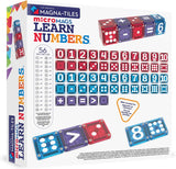 MAGNA-TILES microMAGS Learn Numbers 56-Piece Magnetic Construction Set, The Original Magnetic Building Brand