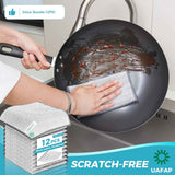 12 PCS Non Scratch Wire Dishcloths for Multi Surface Cleaning with Wire Mesh Material