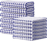 Kitinjoy Cotton 8 Pack Terry Kitchen Dish Cloths, 12 x 12 Inches Super Soft and Absorbent Dish Rags, Quick Drying Dish Towels for Washing Dishes, Mixed Color