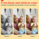 URMYWO Black and White Baby Toy, Tummy Time High Contrast Newborn Toys 0-3 Months, Soft Baby Book, Visual Stimulation Montessori Sensory Infant Toys 0-6-12 Months, Boy Girl Shower Gift