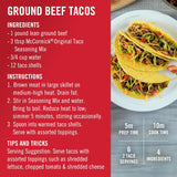 mccormick original taco seasoning mix 24 oz authentic mexican spices and herbs