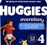 Huggies Overnites Size 5 Overnight Diapers, 50 Ct, 27+ lbs, Disney Designs