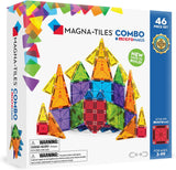 MAGNA-TILES® Combo 46-Piece Magnetic Construction Set, The Original Magnetic Building Brand
