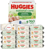 Huggies unscented baby wipes, 99% purified water, 56-count, 1 flip-top pack, hypoallergenic, fragrance free