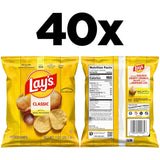 Lay's Potato Chips, Classic, 1 Ounce (Pack of 40)