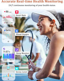 lodimeke 44mm smartwatch with alexa alexa built-in, heart rate, ip68 waterproof for women and men