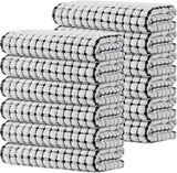 Kitinjoy Cotton 8 Pack Terry Kitchen Dish Cloths, 12 x 12 Inches Super Soft and Absorbent Dish Rags, Quick Drying Dish Towels for Washing Dishes, Mixed Color