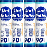 Extra Sticky Lint Roller, Mega Value Set 400 Sheets for Pet Hair Removal, Dog and Cat Lint Remover for Clothes, Furniture, Carpet