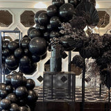 PartyWoo Black Balloons 140 pcs Different Sizes of 18 12 10 5 Inch Black Balloons Arch Kit Garland for Baby Shower Birthday Graduation Casino Gaming Anniversary Retirement Party Decorations Black-Y18