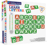 MAGNA-TILES microMAGS Learn Letters 56-Piece Magnetic Construction Set, The Original Magnetic Building Brand