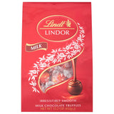 lindt lindor milk chocolate candy truffles 15.2 oz bag individually wrapped