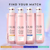 olay super serum body wash for extra dry skin 18.5 fl oz with 5+ ingredient serum complex