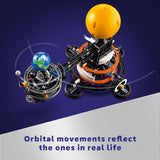LEGO Technic Planet Earth and Moon in Orbit Building Set, Outer Space Birthday Gift for 10 Year Olds, Solar System Toy for Imaginative, Independent Play, Room Décor for Boys & Girls, 42179