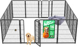 FXW Homeplus Unleashed Indoor Dog Playpen - Stress-Free and Safe Play, Heavy Duty 24 Inch 6 Panels Dog Pen for Puppy and Small Dogs, Black│Patented