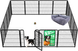 FXW Homeplus Unleashed Indoor Dog Playpen - Stress-Free and Safe Play, Heavy Duty 24 Inch 6 Panels Dog Pen for Puppy and Small Dogs, Black│Patented