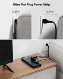 LeZone 10Ft Surge Protector Power Strip 4800J, Black, 12 Outlets, 2 USB C, 2 USB Ports, Wall Mountable