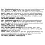 cheez-it variety pack, 12.1oz box, 12 packs, original, white cheddar, cheddar jack flavors